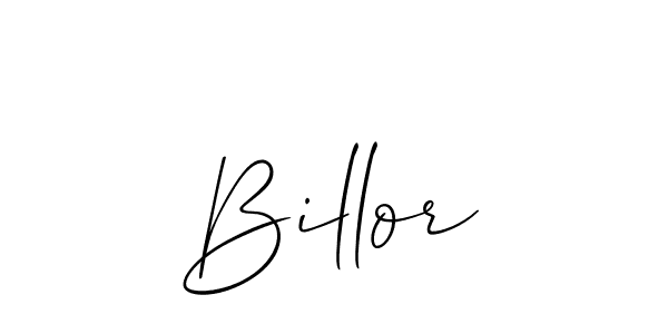 Once you've used our free online signature maker to create your best signature Allison_Script style, it's time to enjoy all of the benefits that Billor name signing documents. Billor signature style 2 images and pictures png