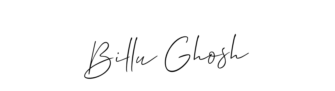 Create a beautiful signature design for name Billu Ghosh. With this signature (Allison_Script) fonts, you can make a handwritten signature for free. Billu Ghosh signature style 2 images and pictures png