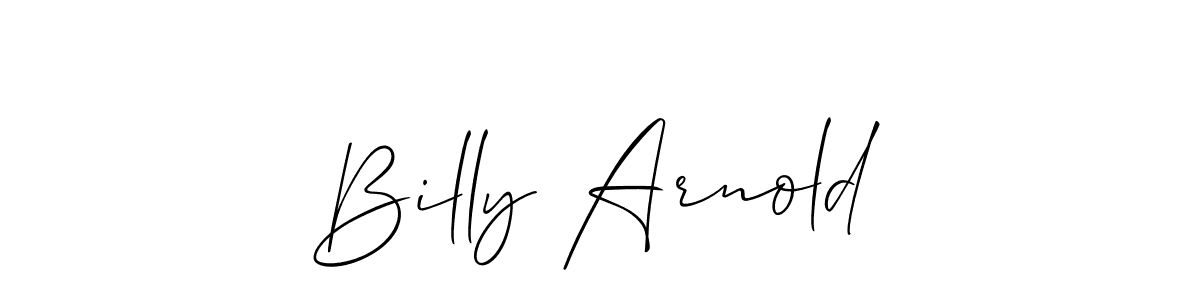 You should practise on your own different ways (Allison_Script) to write your name (Billy Arnold) in signature. don't let someone else do it for you. Billy Arnold signature style 2 images and pictures png