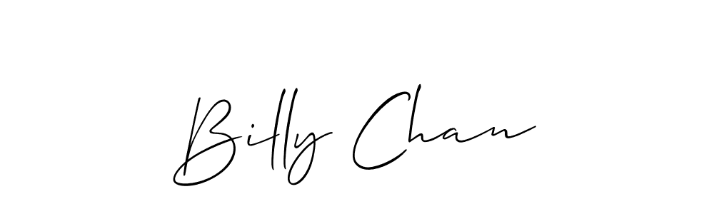 Use a signature maker to create a handwritten signature online. With this signature software, you can design (Allison_Script) your own signature for name Billy Chan. Billy Chan signature style 2 images and pictures png