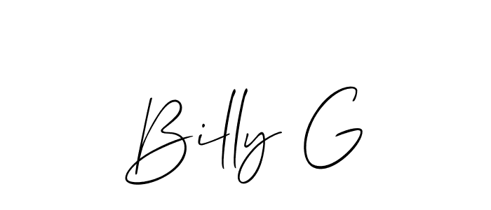 Make a beautiful signature design for name Billy G. Use this online signature maker to create a handwritten signature for free. Billy G signature style 2 images and pictures png