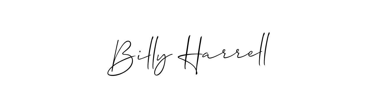 Allison_Script is a professional signature style that is perfect for those who want to add a touch of class to their signature. It is also a great choice for those who want to make their signature more unique. Get Billy Harrell name to fancy signature for free. Billy Harrell signature style 2 images and pictures png