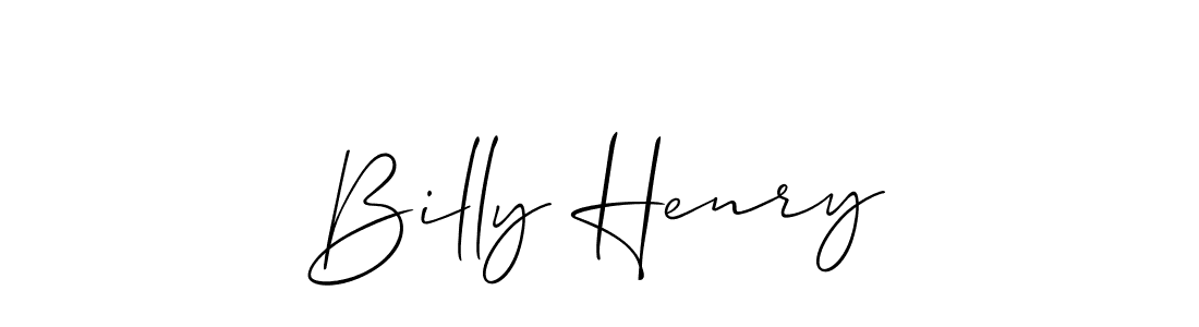 How to make Billy Henry signature? Allison_Script is a professional autograph style. Create handwritten signature for Billy Henry name. Billy Henry signature style 2 images and pictures png