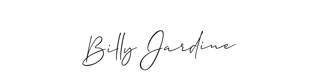 Make a beautiful signature design for name Billy Jardine. With this signature (Allison_Script) style, you can create a handwritten signature for free. Billy Jardine signature style 2 images and pictures png
