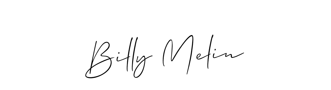 Create a beautiful signature design for name Billy Melin. With this signature (Allison_Script) fonts, you can make a handwritten signature for free. Billy Melin signature style 2 images and pictures png