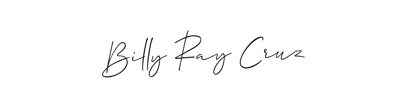 Billy Ray Cruz stylish signature style. Best Handwritten Sign (Allison_Script) for my name. Handwritten Signature Collection Ideas for my name Billy Ray Cruz. Billy Ray Cruz signature style 2 images and pictures png
