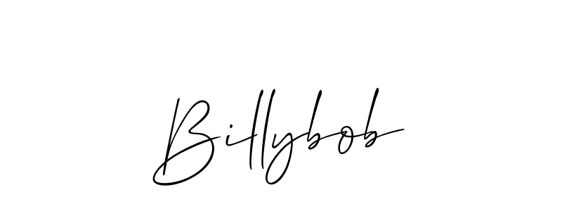 Design your own signature with our free online signature maker. With this signature software, you can create a handwritten (Allison_Script) signature for name Billybob. Billybob signature style 2 images and pictures png