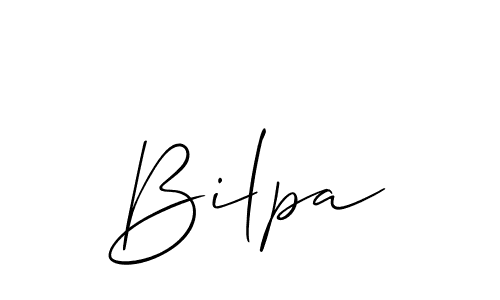How to make Bilpa signature? Allison_Script is a professional autograph style. Create handwritten signature for Bilpa name. Bilpa signature style 2 images and pictures png