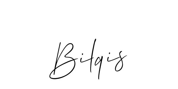 Also we have Bilqis name is the best signature style. Create professional handwritten signature collection using Allison_Script autograph style. Bilqis signature style 2 images and pictures png