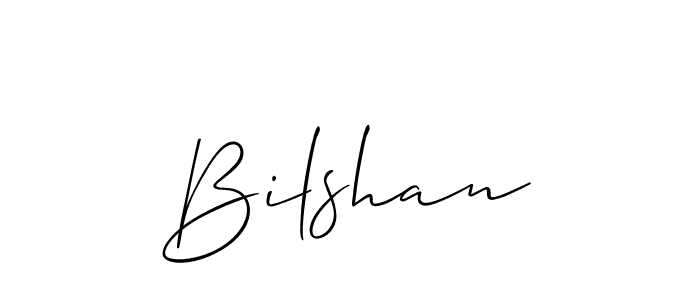The best way (Allison_Script) to make a short signature is to pick only two or three words in your name. The name Bilshan include a total of six letters. For converting this name. Bilshan signature style 2 images and pictures png