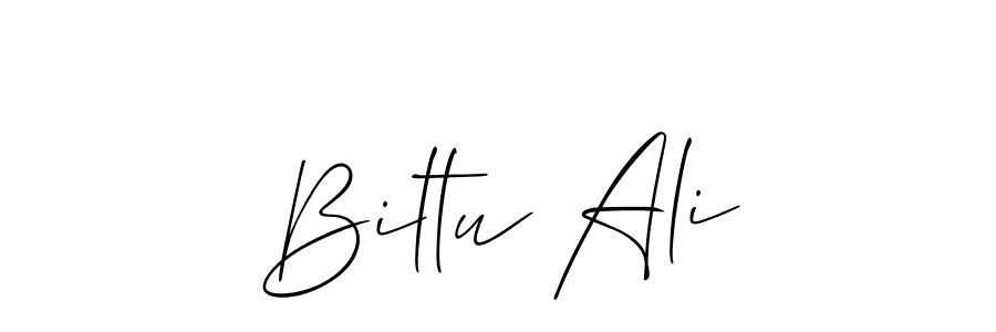 Allison_Script is a professional signature style that is perfect for those who want to add a touch of class to their signature. It is also a great choice for those who want to make their signature more unique. Get Biltu Ali name to fancy signature for free. Biltu Ali signature style 2 images and pictures png