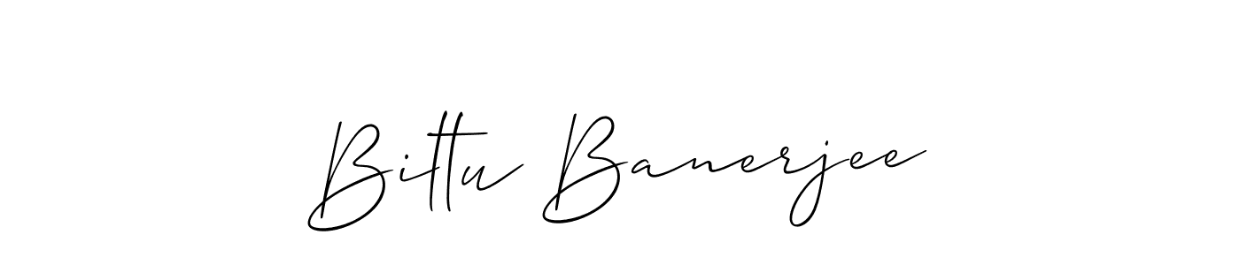 Make a beautiful signature design for name Biltu Banerjee. With this signature (Allison_Script) style, you can create a handwritten signature for free. Biltu Banerjee signature style 2 images and pictures png