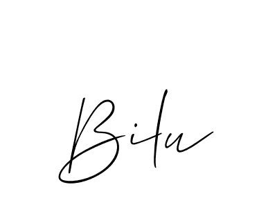 How to Draw Bilu signature style? Allison_Script is a latest design signature styles for name Bilu. Bilu signature style 2 images and pictures png