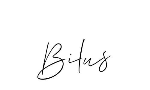 Bilus stylish signature style. Best Handwritten Sign (Allison_Script) for my name. Handwritten Signature Collection Ideas for my name Bilus. Bilus signature style 2 images and pictures png