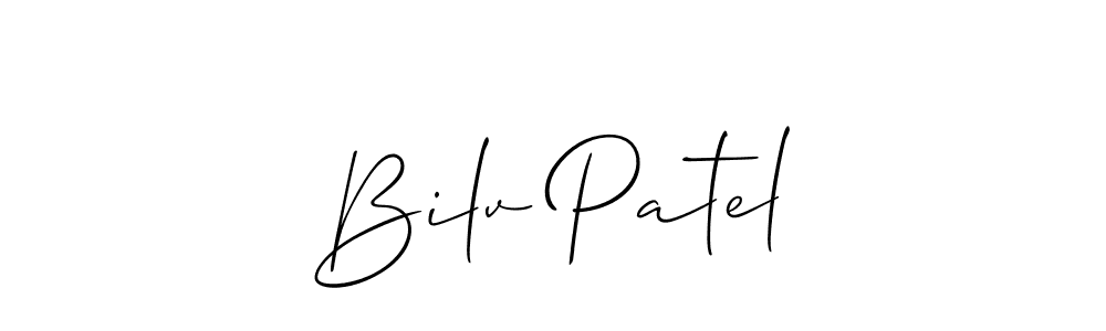 Best and Professional Signature Style for Bilv Patel. Allison_Script Best Signature Style Collection. Bilv Patel signature style 2 images and pictures png