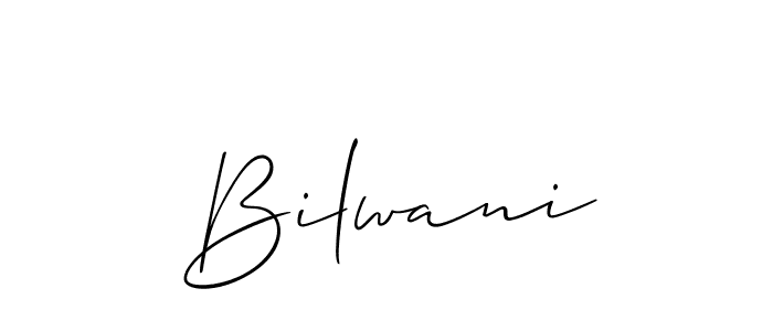 Also You can easily find your signature by using the search form. We will create Bilwani name handwritten signature images for you free of cost using Allison_Script sign style. Bilwani signature style 2 images and pictures png