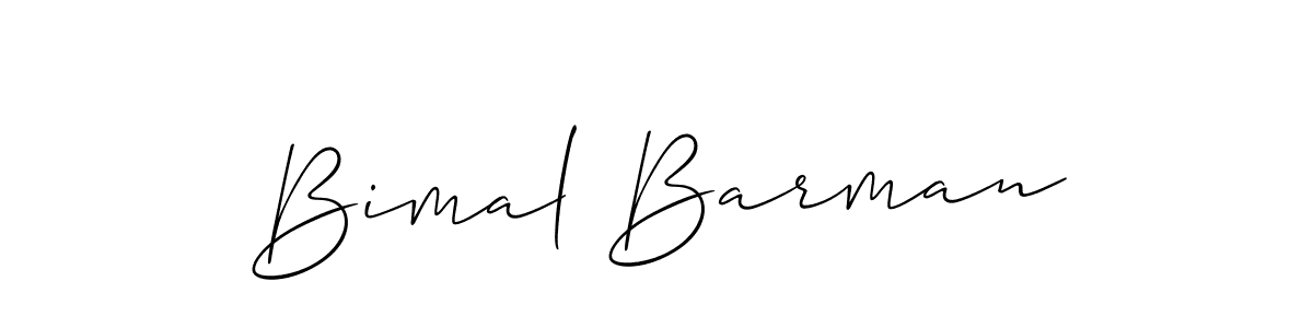 How to make Bimal Barman name signature. Use Allison_Script style for creating short signs online. This is the latest handwritten sign. Bimal Barman signature style 2 images and pictures png