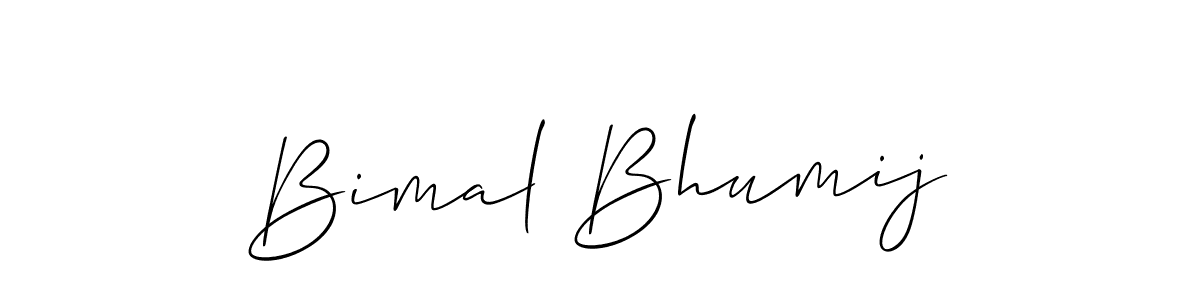 How to make Bimal Bhumij signature? Allison_Script is a professional autograph style. Create handwritten signature for Bimal Bhumij name. Bimal Bhumij signature style 2 images and pictures png