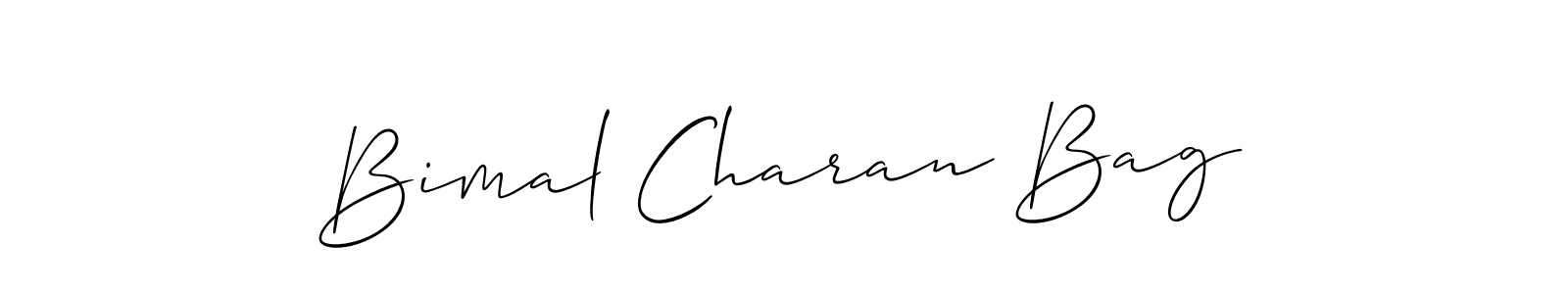 Use a signature maker to create a handwritten signature online. With this signature software, you can design (Allison_Script) your own signature for name Bimal Charan Bag. Bimal Charan Bag signature style 2 images and pictures png