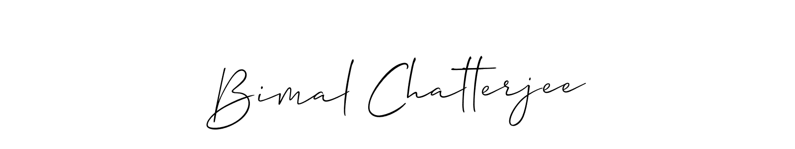 Design your own signature with our free online signature maker. With this signature software, you can create a handwritten (Allison_Script) signature for name Bimal Chatterjee. Bimal Chatterjee signature style 2 images and pictures png