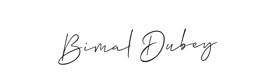 It looks lik you need a new signature style for name Bimal Dubey. Design unique handwritten (Allison_Script) signature with our free signature maker in just a few clicks. Bimal Dubey signature style 2 images and pictures png