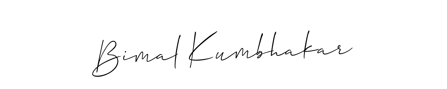 if you are searching for the best signature style for your name Bimal Kumbhakar. so please give up your signature search. here we have designed multiple signature styles  using Allison_Script. Bimal Kumbhakar signature style 2 images and pictures png