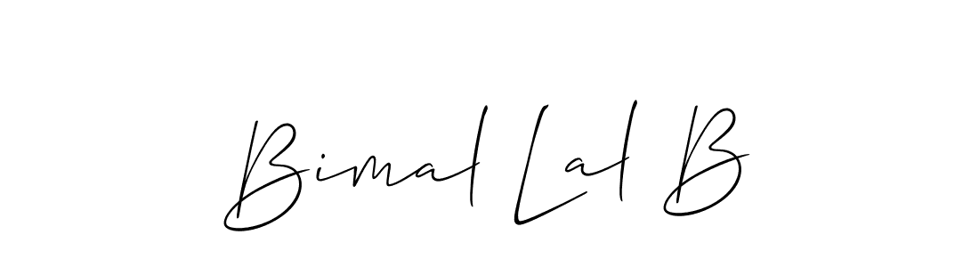 Allison_Script is a professional signature style that is perfect for those who want to add a touch of class to their signature. It is also a great choice for those who want to make their signature more unique. Get Bimal Lal B name to fancy signature for free. Bimal Lal B signature style 2 images and pictures png