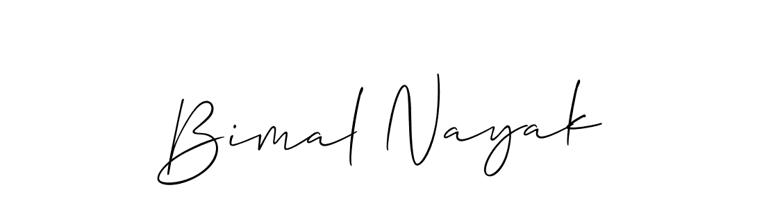 Make a beautiful signature design for name Bimal Nayak. With this signature (Allison_Script) style, you can create a handwritten signature for free. Bimal Nayak signature style 2 images and pictures png