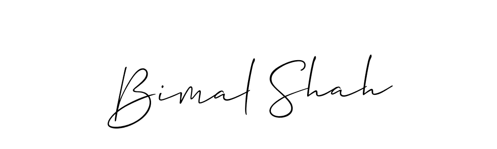How to make Bimal Shah signature? Allison_Script is a professional autograph style. Create handwritten signature for Bimal Shah name. Bimal Shah signature style 2 images and pictures png