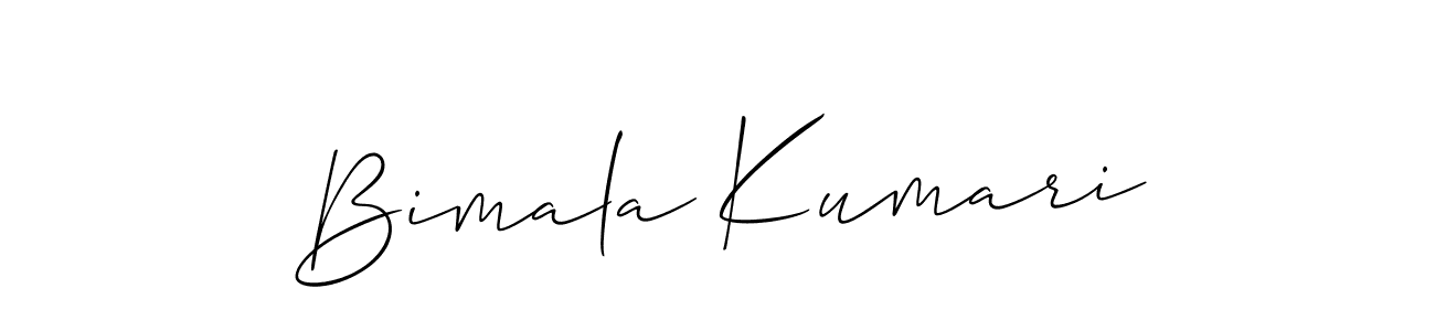 if you are searching for the best signature style for your name Bimala Kumari. so please give up your signature search. here we have designed multiple signature styles  using Allison_Script. Bimala Kumari signature style 2 images and pictures png