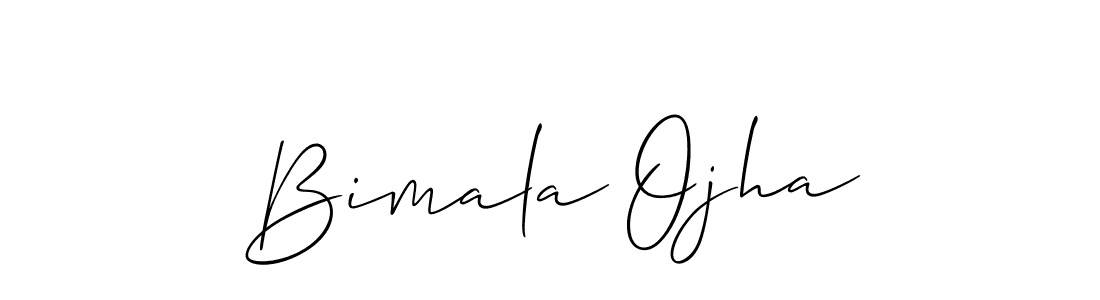 Make a short Bimala Ojha signature style. Manage your documents anywhere anytime using Allison_Script. Create and add eSignatures, submit forms, share and send files easily. Bimala Ojha signature style 2 images and pictures png