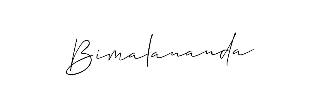 How to make Bimalananda signature? Allison_Script is a professional autograph style. Create handwritten signature for Bimalananda name. Bimalananda signature style 2 images and pictures png