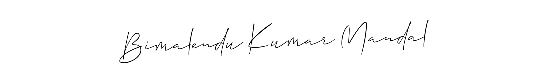 Similarly Allison_Script is the best handwritten signature design. Signature creator online .You can use it as an online autograph creator for name Bimalendu Kumar Mandal. Bimalendu Kumar Mandal signature style 2 images and pictures png