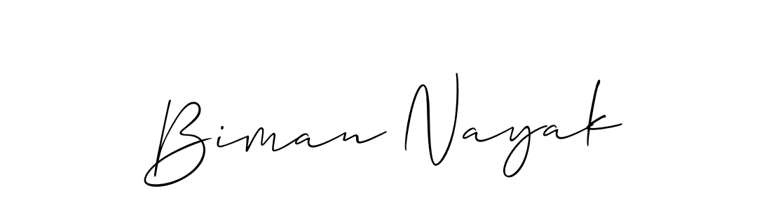 It looks lik you need a new signature style for name Biman Nayak. Design unique handwritten (Allison_Script) signature with our free signature maker in just a few clicks. Biman Nayak signature style 2 images and pictures png