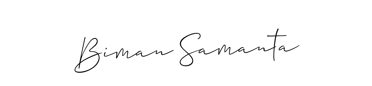 Also You can easily find your signature by using the search form. We will create Biman Samanta name handwritten signature images for you free of cost using Allison_Script sign style. Biman Samanta signature style 2 images and pictures png