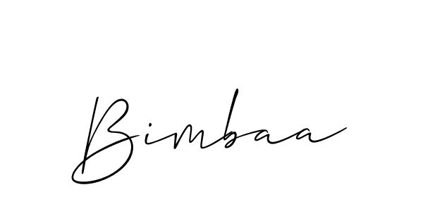 How to Draw Bimbaa signature style? Allison_Script is a latest design signature styles for name Bimbaa. Bimbaa signature style 2 images and pictures png