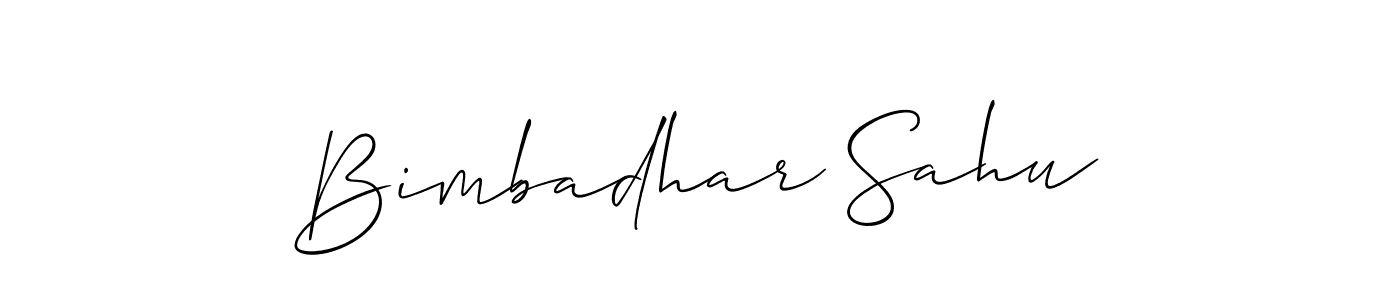 Also You can easily find your signature by using the search form. We will create Bimbadhar Sahu name handwritten signature images for you free of cost using Allison_Script sign style. Bimbadhar Sahu signature style 2 images and pictures png