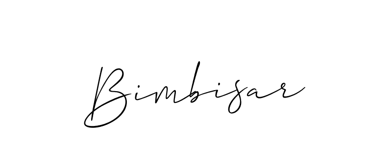 It looks lik you need a new signature style for name Bimbisar. Design unique handwritten (Allison_Script) signature with our free signature maker in just a few clicks. Bimbisar signature style 2 images and pictures png