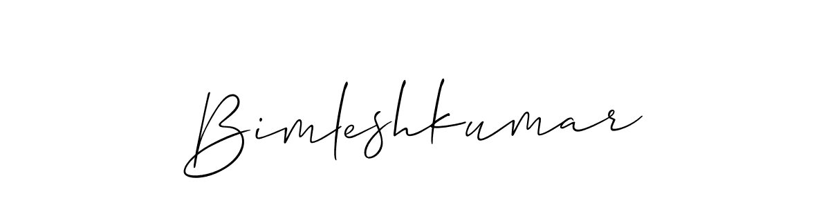 if you are searching for the best signature style for your name Bimleshkumar. so please give up your signature search. here we have designed multiple signature styles  using Allison_Script. Bimleshkumar signature style 2 images and pictures png