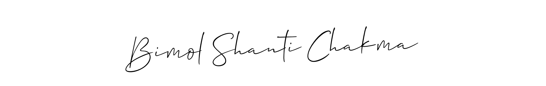 It looks lik you need a new signature style for name Bimol Shanti Chakma. Design unique handwritten (Allison_Script) signature with our free signature maker in just a few clicks. Bimol Shanti Chakma signature style 2 images and pictures png