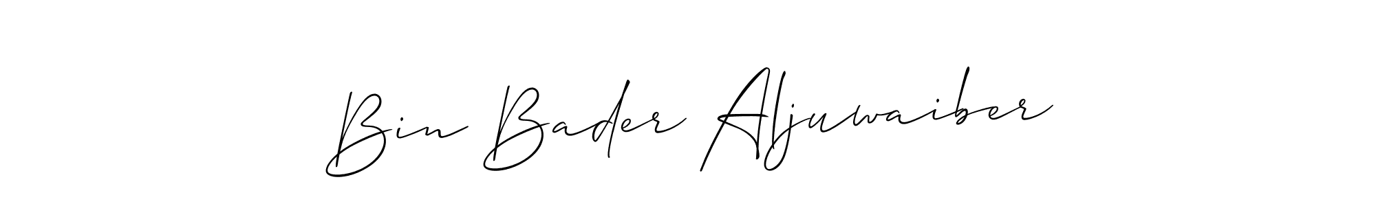 How to Draw Bin Bader Aljuwaiber signature style? Allison_Script is a latest design signature styles for name Bin Bader Aljuwaiber. Bin Bader Aljuwaiber signature style 2 images and pictures png