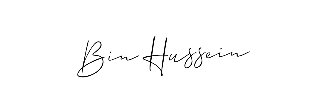 How to Draw Bin Hussein signature style? Allison_Script is a latest design signature styles for name Bin Hussein. Bin Hussein signature style 2 images and pictures png