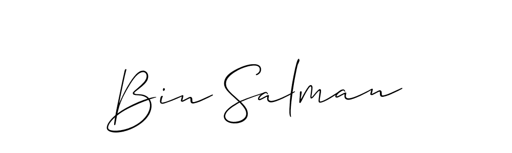 How to Draw Bin Salman signature style? Allison_Script is a latest design signature styles for name Bin Salman. Bin Salman signature style 2 images and pictures png