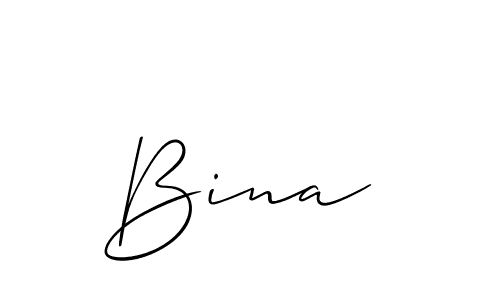 Make a beautiful signature design for name Bina . Use this online signature maker to create a handwritten signature for free. Bina  signature style 2 images and pictures png