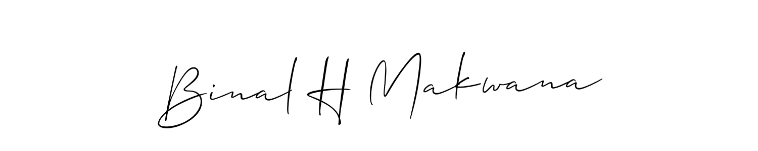 Also You can easily find your signature by using the search form. We will create Binal H Makwana name handwritten signature images for you free of cost using Allison_Script sign style. Binal H Makwana signature style 2 images and pictures png