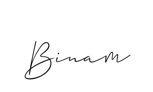 How to make Binam name signature. Use Allison_Script style for creating short signs online. This is the latest handwritten sign. Binam signature style 2 images and pictures png