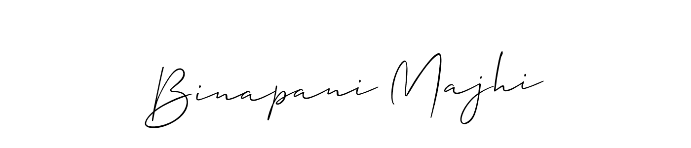 Also You can easily find your signature by using the search form. We will create Binapani Majhi name handwritten signature images for you free of cost using Allison_Script sign style. Binapani Majhi signature style 2 images and pictures png