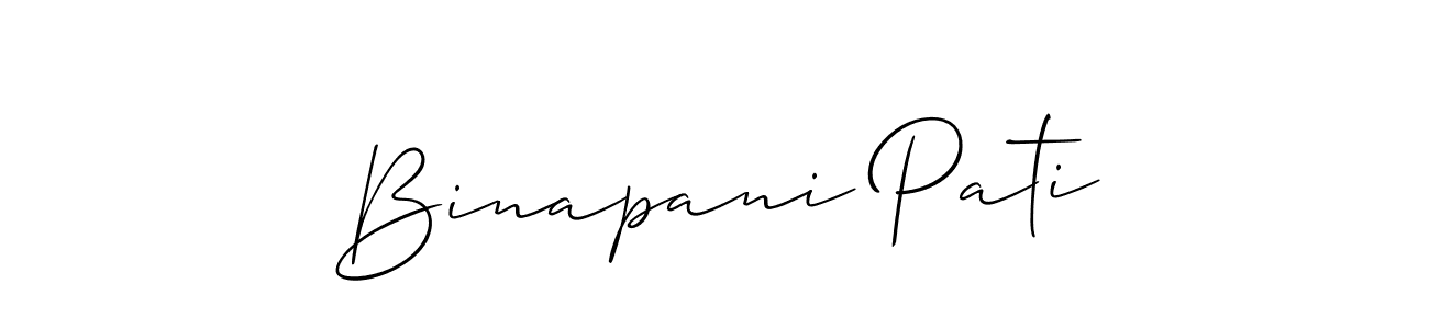 How to Draw Binapani Pati signature style? Allison_Script is a latest design signature styles for name Binapani Pati. Binapani Pati signature style 2 images and pictures png