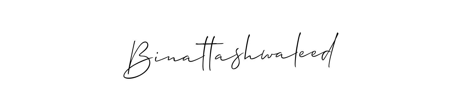 Make a short Binattashwaleed signature style. Manage your documents anywhere anytime using Allison_Script. Create and add eSignatures, submit forms, share and send files easily. Binattashwaleed signature style 2 images and pictures png