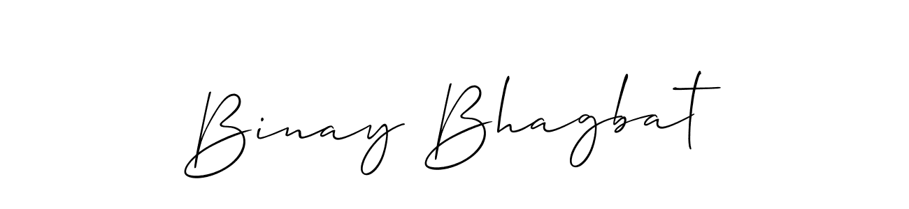 Make a beautiful signature design for name Binay Bhagbat. Use this online signature maker to create a handwritten signature for free. Binay Bhagbat signature style 2 images and pictures png